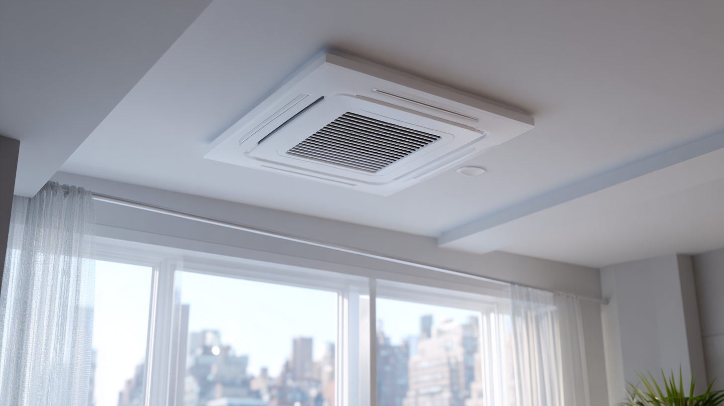 Ceiling air vent in a quiet NYC apartment